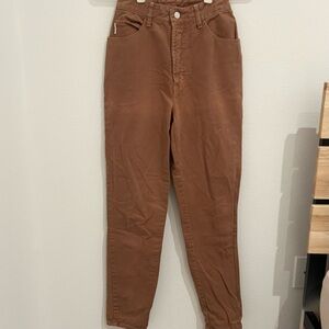 Vintage 1980s Bongo Light Brown High Rise Jeans